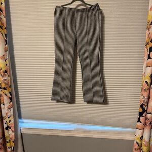 Anthropologie Maeve Black and White Patterned Pants